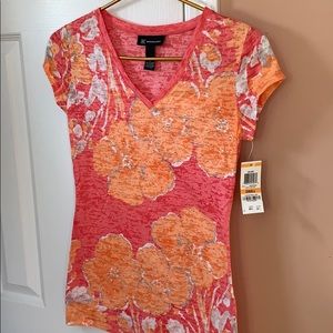 INC spring floral  t-shirt